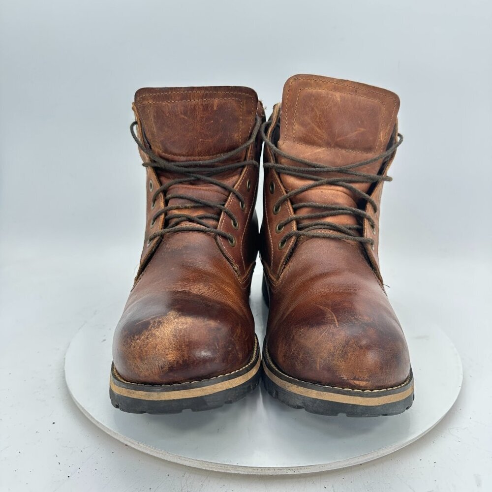 Timberland Rugged 6-Inch Men Size 11 74134 Brown Grain Leather Waterproof Boot - Picture 2 of 13